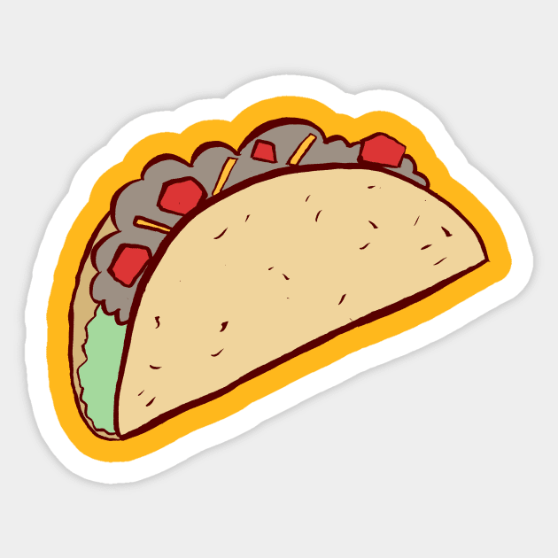 Taco Sticker by saradaboru